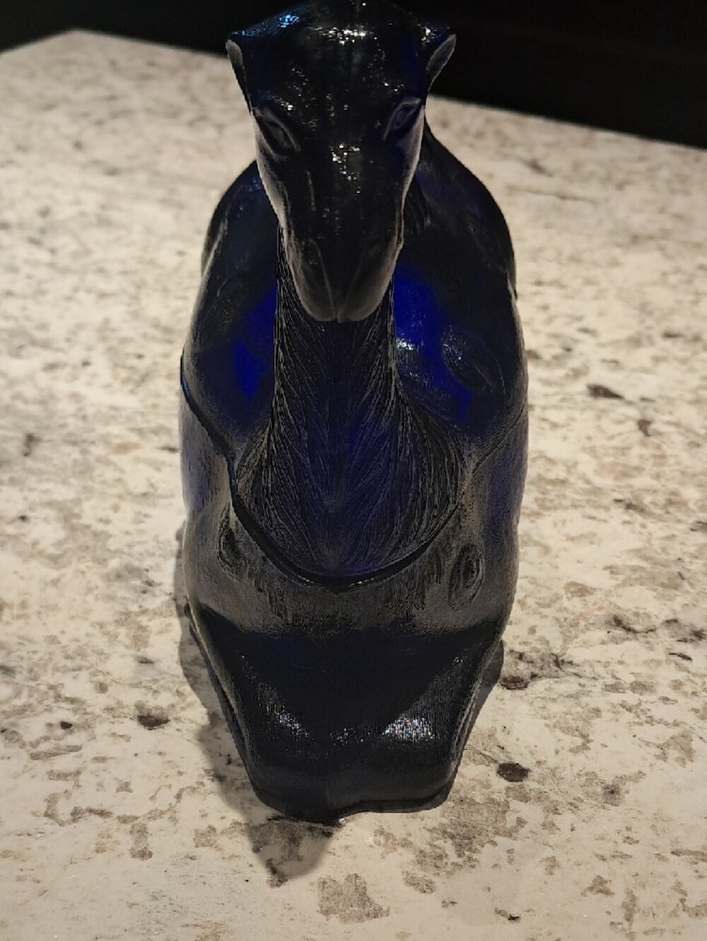Vintage Westmoreland "Humphrey The Camel" Cobalt Blue Lidded Candy Dish - Picture 5 of 9